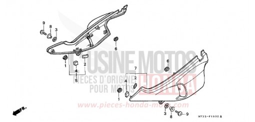 SIDE COVER NX650P de 1993